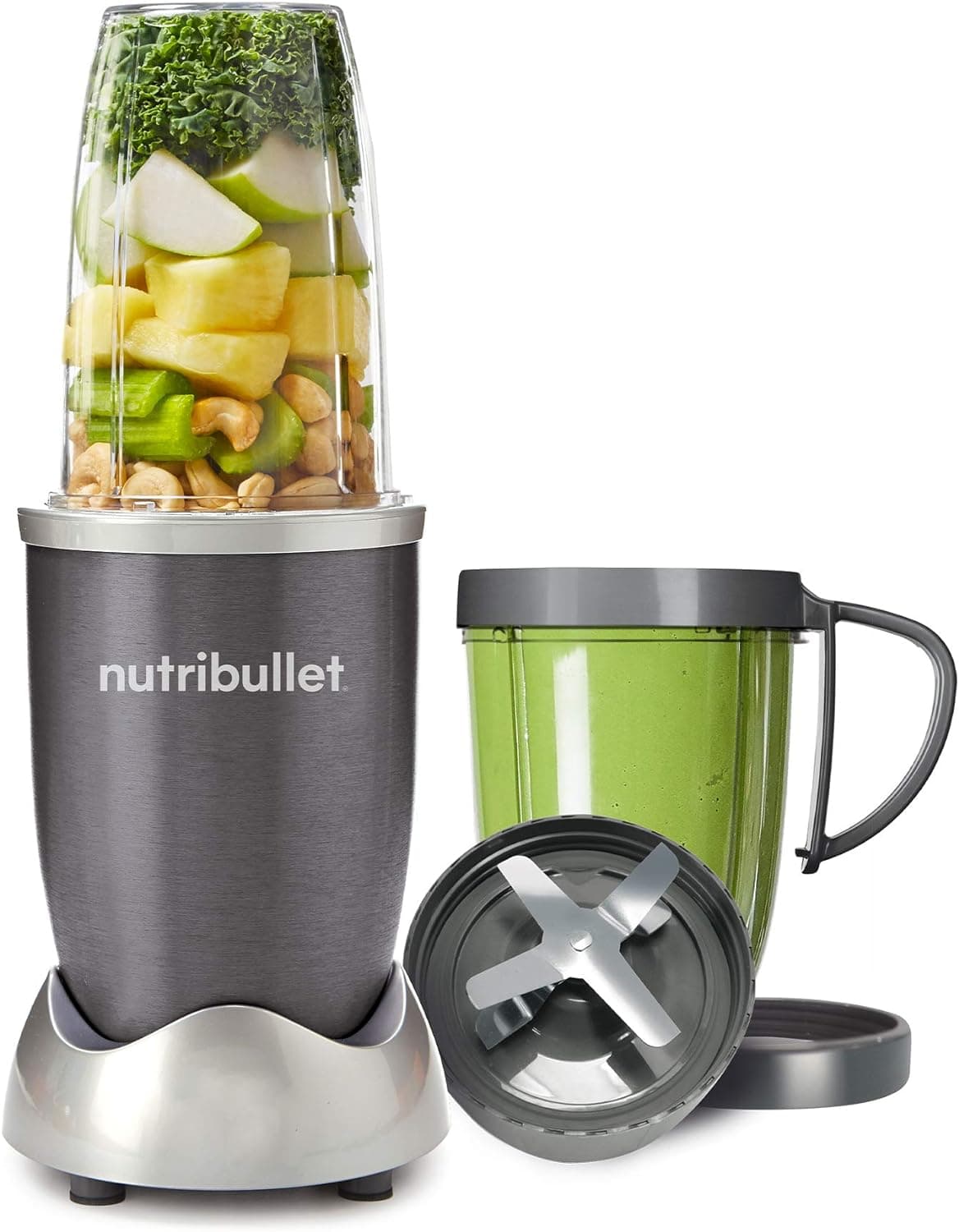 Batidora de batidos Magic Bullet NutriBullet 600W 8 piezas - Gris - NBR0802
