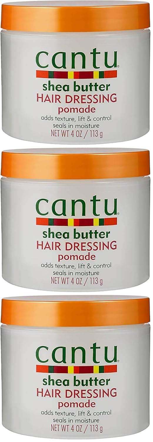 Cantu Hair Dressing Pomade with Shea Butter, 4 Ounce (Pack of 3)