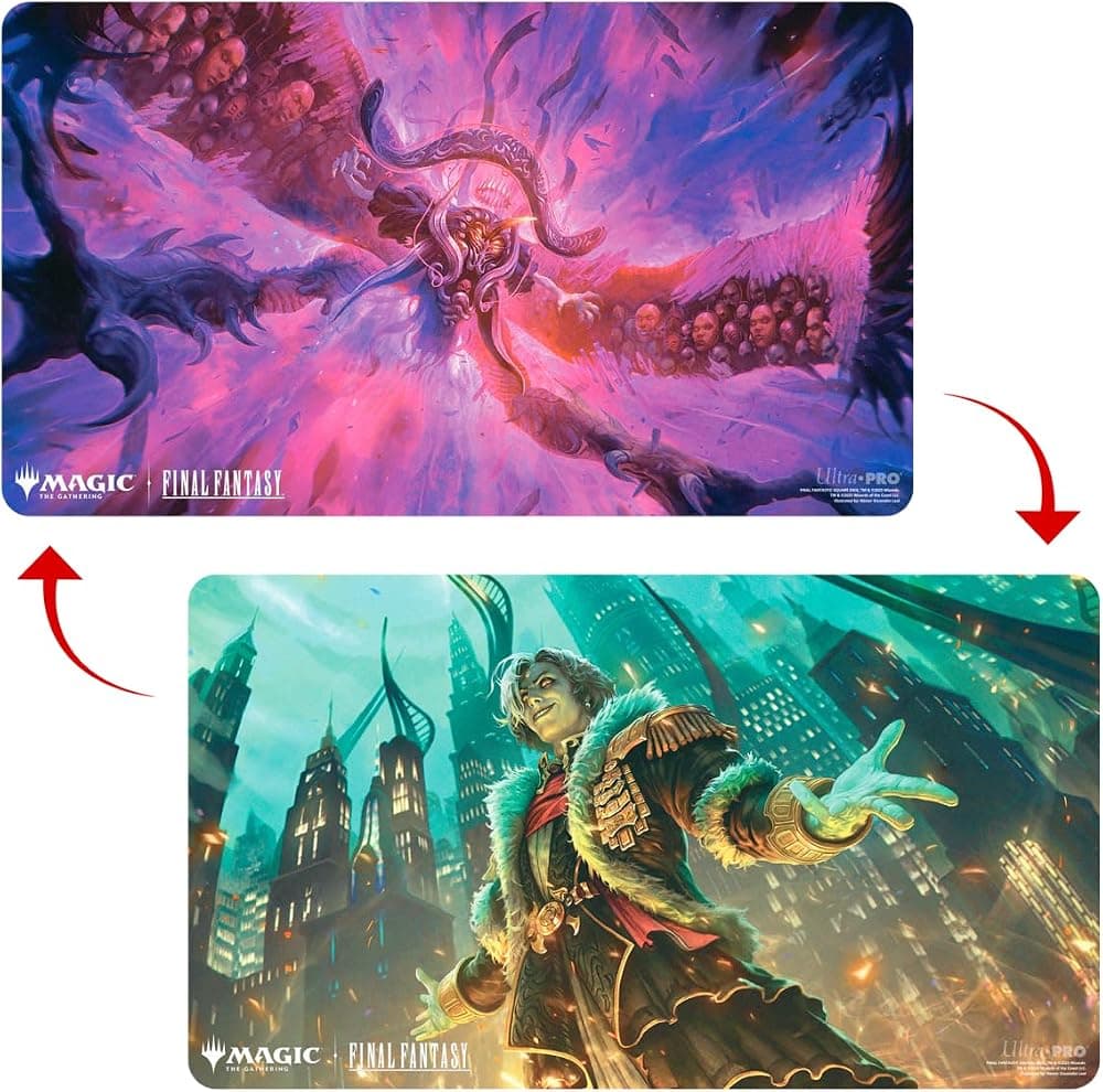 Final Fantasy x Universes Beyond Emet-Selch, Unsundered/Hades, Sorcerer of ELD Double-Sided Playmat for Magic: The Gathering | Juego de cartas, Final Fantasy Collectibles
