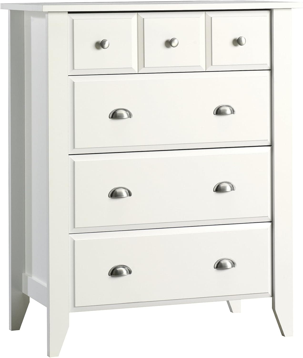 Sauder Shoal Creek Bedroom 4-Drawer Chest, in Soft White finish