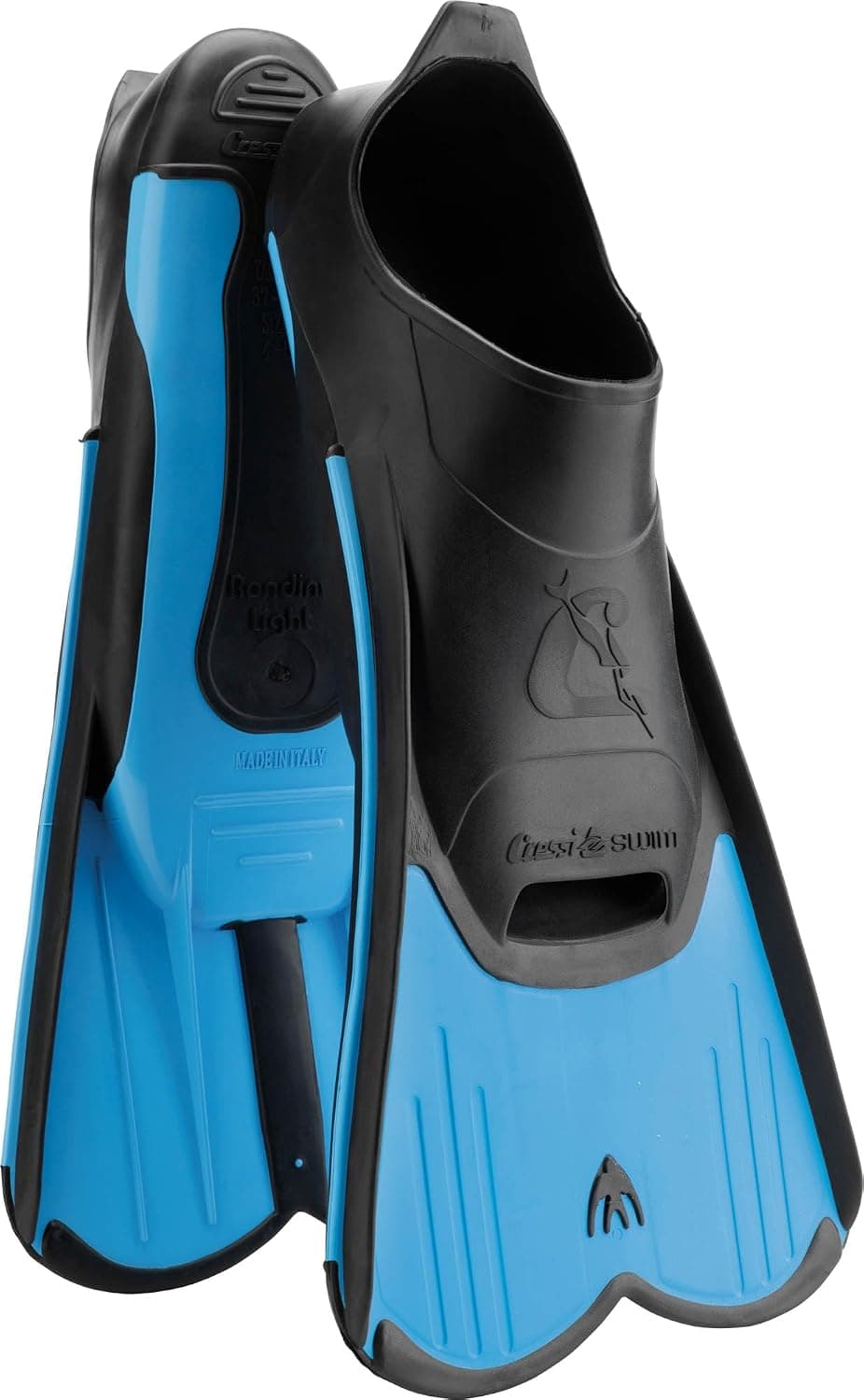 Cressi Aletas Calzante Cortas y Completas para Nadar o Entrenar en la Piscina y en el Mar - Ligeras: Made in Italy