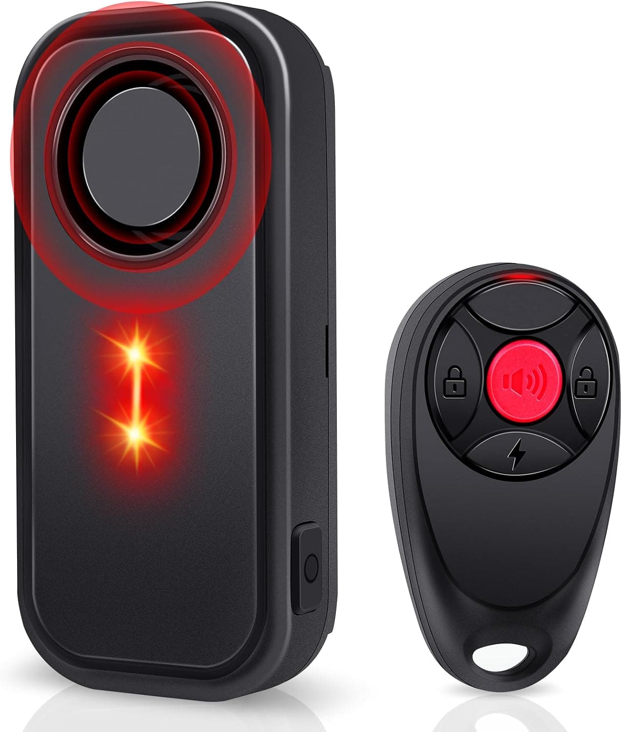 Sistema de alarma para bicicleta antirrobo, alarma de bicicleta de 113 dB, alarmas de movimiento para bicicleta eléctrica, motocicleta, scooter, bicicleta, alerta de seguridad, advertencia de vibración, seguridad interior, luz LED roja IP66 resistente al agua