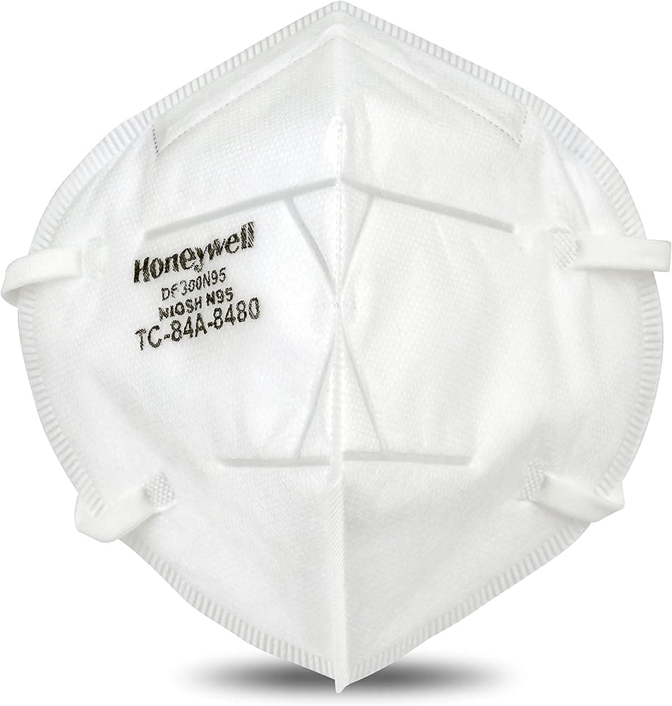 Productos de seguridad Respirador para proyectos N95 de pliegue plano aprobado por NIOSH, paquete de 20 (RWS-54038)