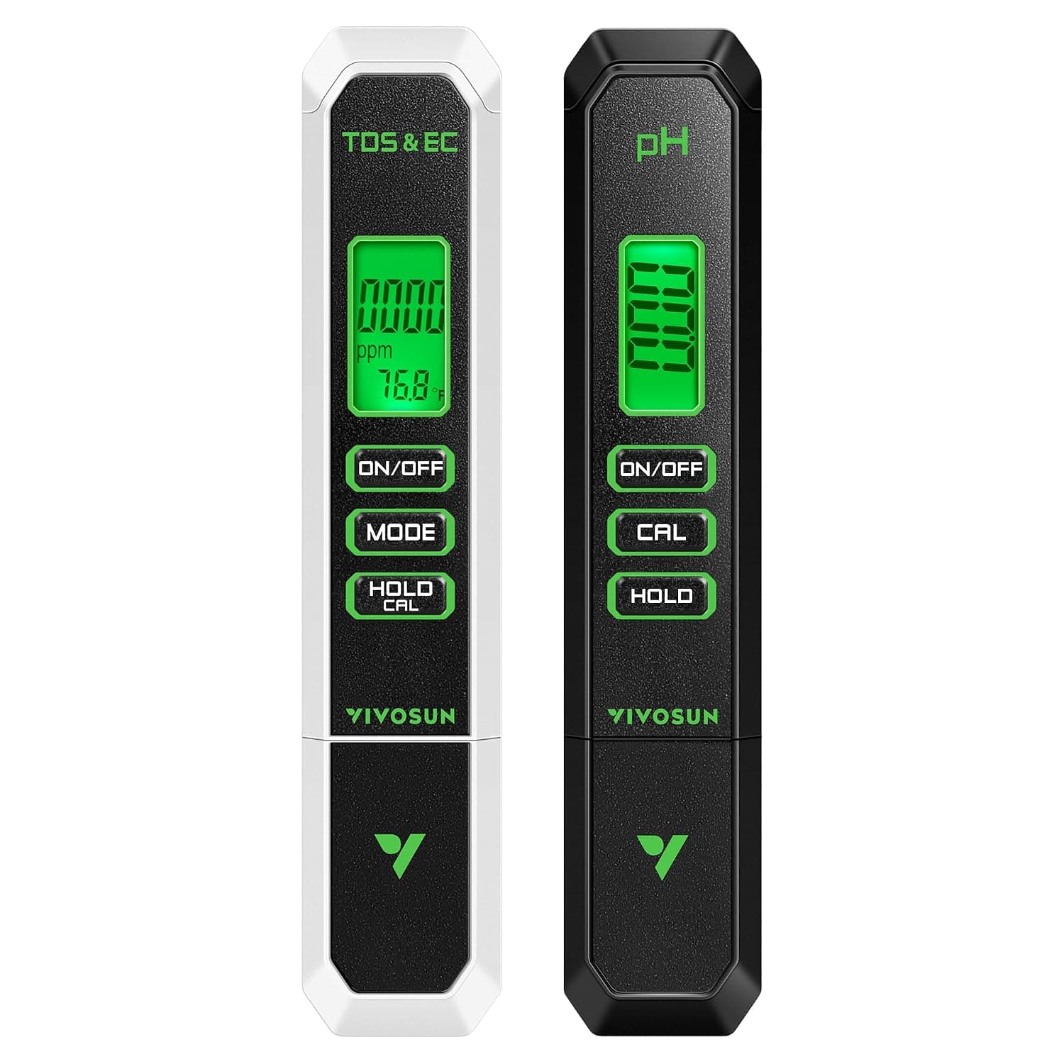VIVOSUN Digital pH Meter TDS EC Meter for Water 0.01 Accuracy Hydroponics