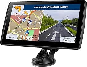 Navegador GPS de 7 pulgadas para vehículos recreativos, camiones, vehículos recreativos, mapas de América del Norte 2026, actualizaciones gratuitas de por vida, sistema de navegación con pantalla táctil, advertencia de velocidad y luz roja, guía de voz paso a paso, para todos los automóviles