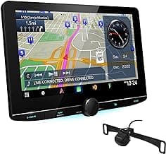 eXcelon Reference DNR1007XR Receptor multimedia digital de navegación de 10,1" (no reproduce CD/DVD) | Receptor estéreo para coche | Además de cámara de respaldo universal KENWOOD CMOS-230LP