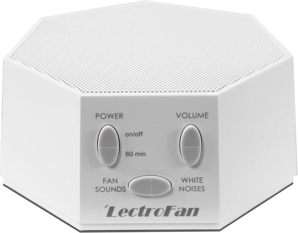 Adaptive Sound Technologies LectroFan Classic, Global Power, White | Máquina de sonido relajante Global Power Edition para dormir con temporizador de sueño incorporado, diseño compacto, soporte de relajación