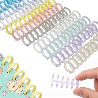 20 espirales de encuadernación con peine, bobinas de encuadernación en espiral de plástico, páginas fáciles de agregar para máquina de encuadernación para tamaño de letra, A4, B5, A5, herramientas de bricolaje, cuaderno Doucumnet para profesores, estudiantes, oficina, uso escolar