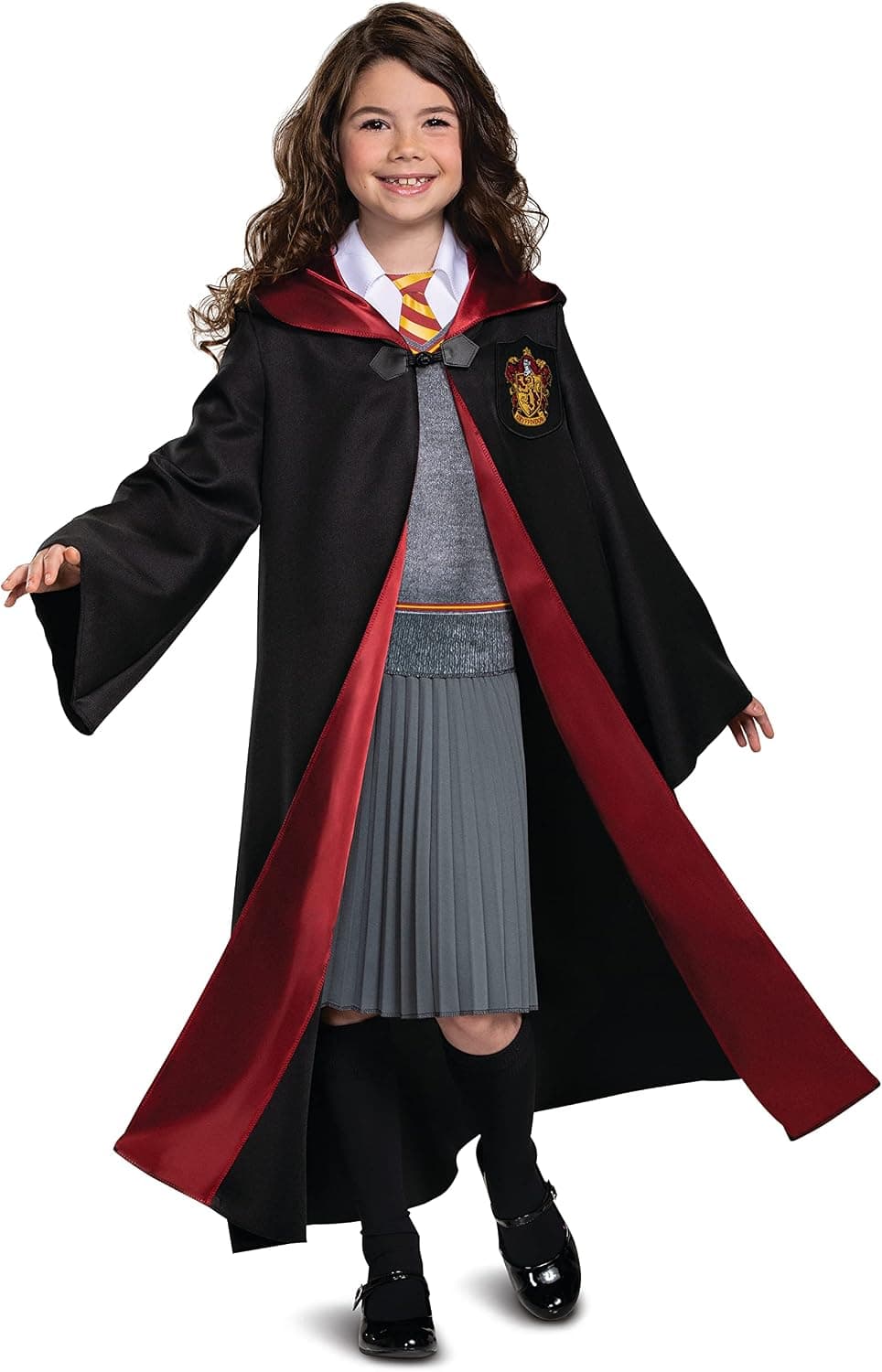 Disguise Disfraz de Hermione Granger para niñas, disfraz oficial de lujo de Harry Potter Wizarding World, talla para niños (4-6x)