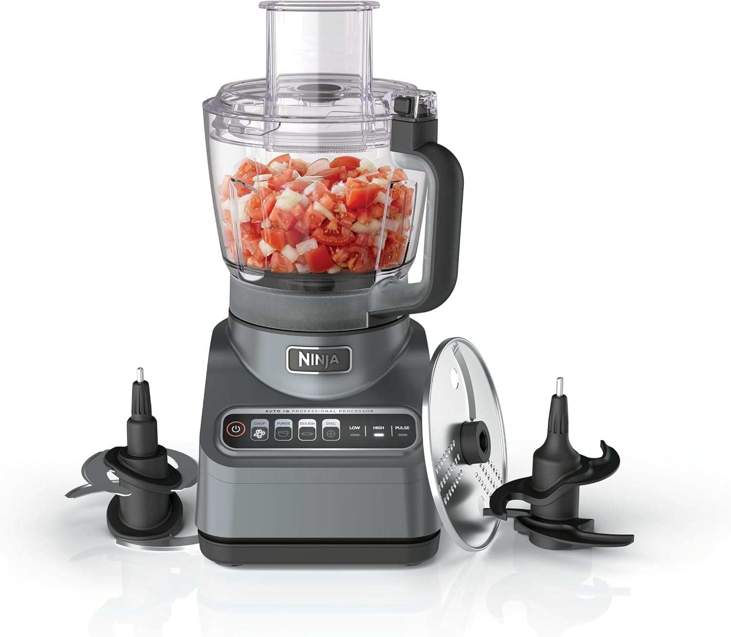 Procesador de alimentos Ninja Professional Plus, 1000PW, 9 tazas, gris, BN601