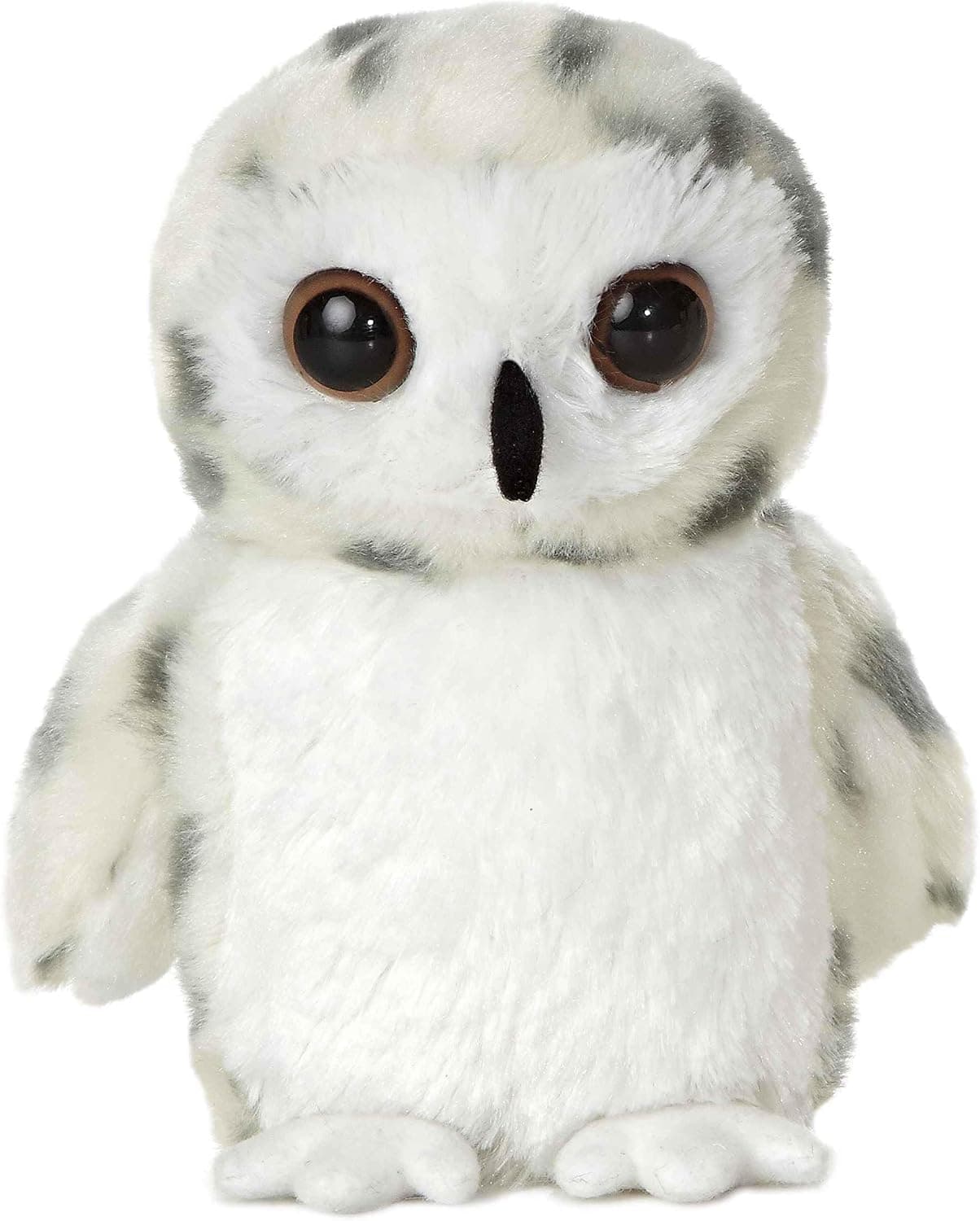 Aurora Mini Flopsie 7" Snowy Owl Adorable animal de peluche | Animales compactos que se tumban boca abajo con estabilidad llena de frijoles
