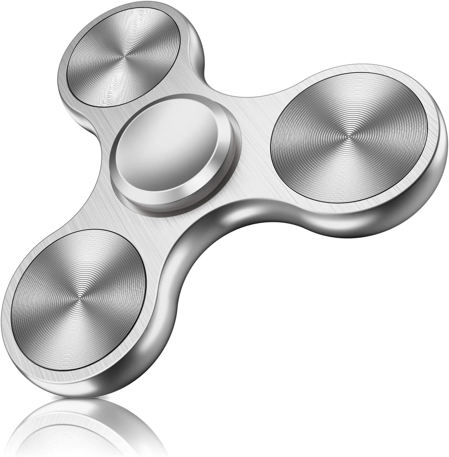ATESSON Metal Fidget Spinner 3-5 min Spins Silent Fidget Spinners Toy
