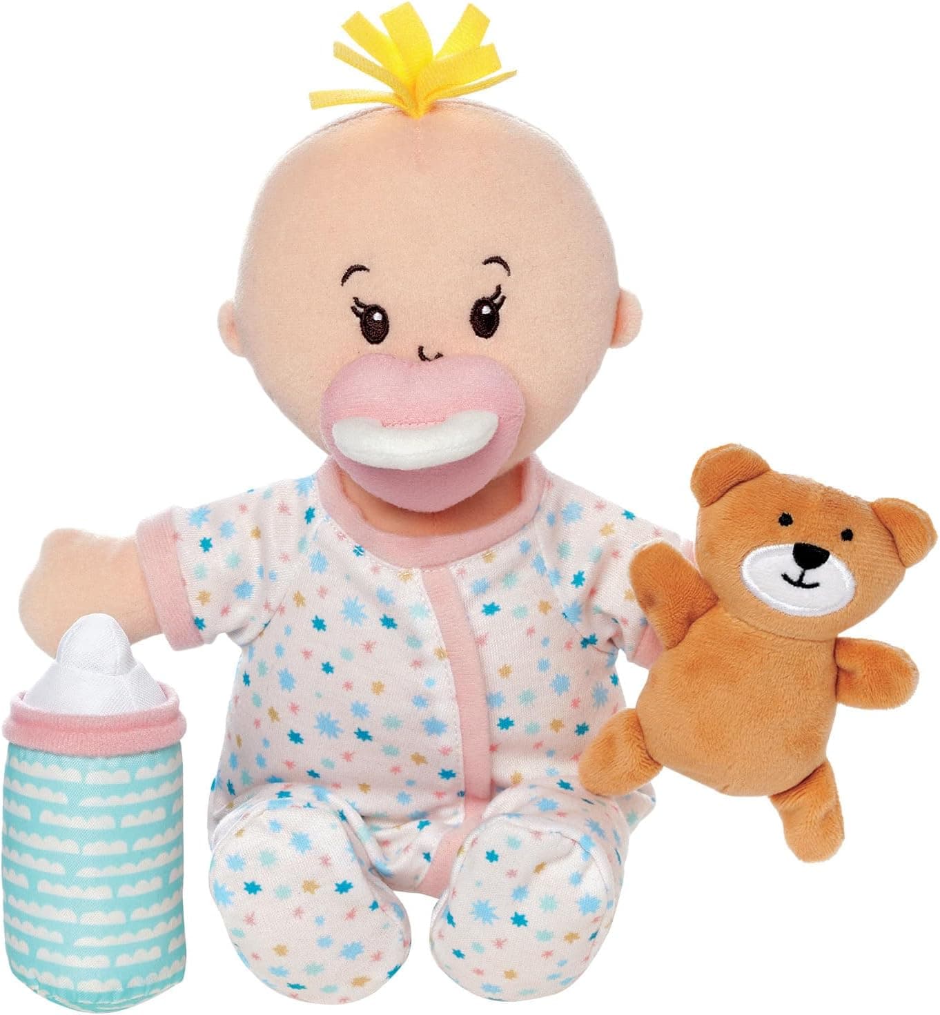 Manhattan Toy Wee Baby Stella Sleepy Time Scents - Juego de muñecas suaves, 12 pulgadas, color melocotón