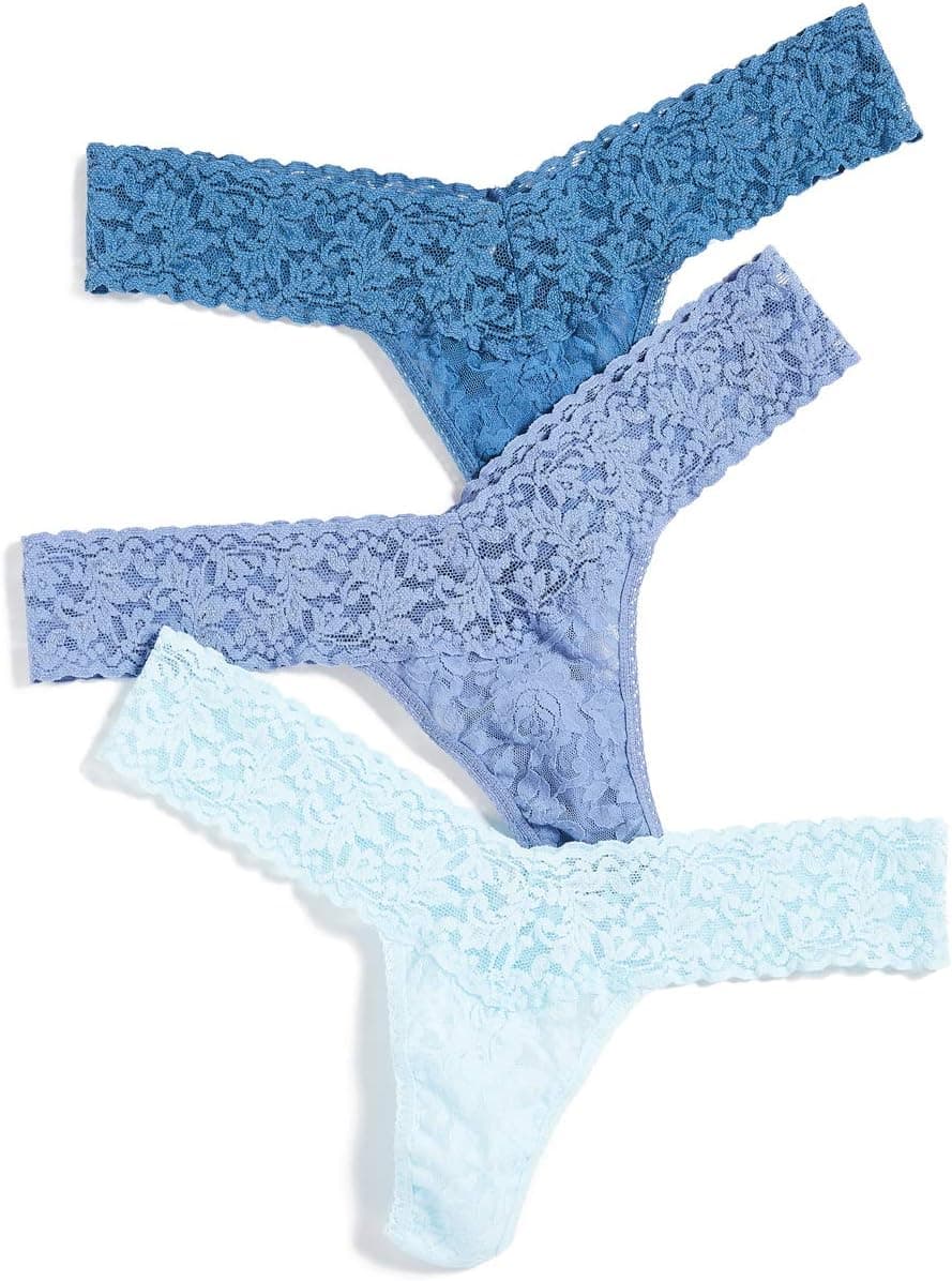 hanky panky - Signature Lace Original Rise Thongs | Womens Underwear, Lacy Lingerie | 3 or 5 pack
