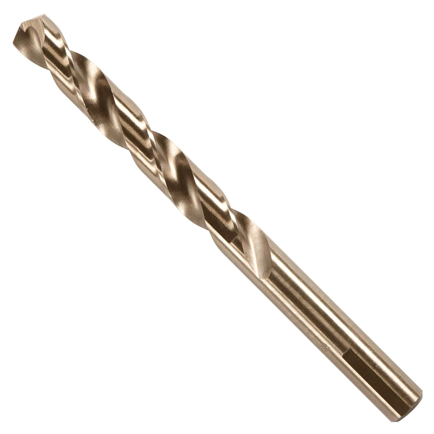 BOSCH CO2159B Broca para metal M42 de cobalto de 1 pieza de 1/2 pulg. x 6 pulg. con vástago de tres planos para aplicaciones de perforación en acero inoxidable, hierro fundido, titanio, metal de calibre ligero y aluminio