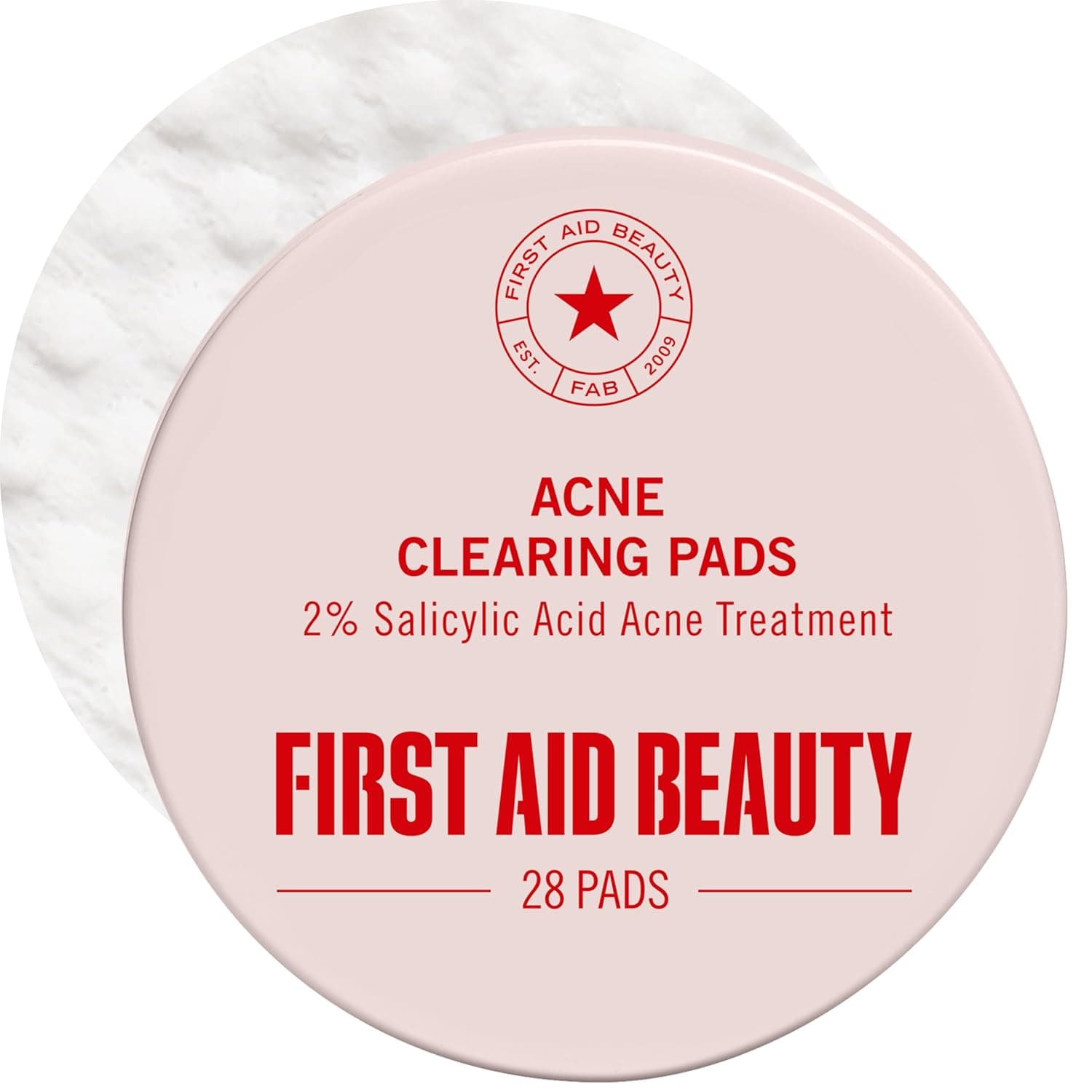 First Aid Beauty Daily Facial Treatment Pads, AHA Exfoliating, Hydrating Barrier Support & Salicylic Acid Acne Pads, Sensitive Skin Safe