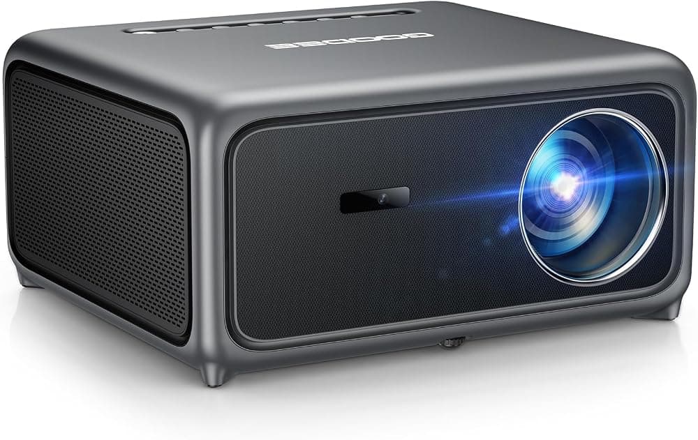 Proyector inteligente 4K con 5G WiFi 6 y Bluetooth, enfoque automático ToF AI | Proyector UHD, Auto Keystone MEMC, aplicaciones de transmisión integradas, cine en casa Dolby Audio para cine al aire libre nocturno y cine en el dormitorio