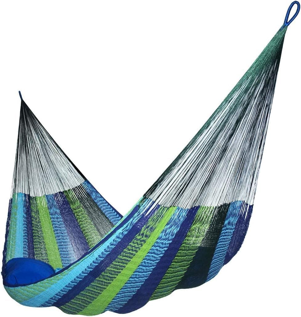 Handmade Matrimonial Hammock - Hammocks Rada Handmade Yucatan Hammock - Artisan Crafted (Ocean)