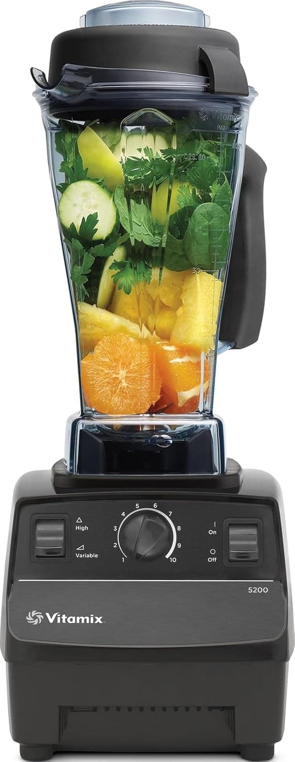 Licuadora profesional Vitamix 5200, 64 oz. Contenedor, negro
