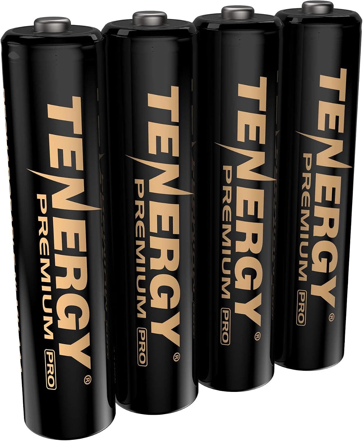 Tenergy Premium PRO Pilas AAA recargables, batería AAA NiMH de alta capacidad de 1100 mAh, paquete de 4 baterías recargables