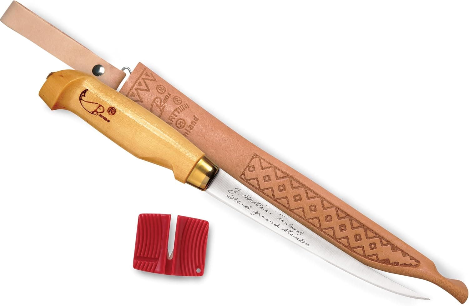 Cuchillo Rapala Fish 'n Filete, acero inoxidable de 6 pulgadas con funda
