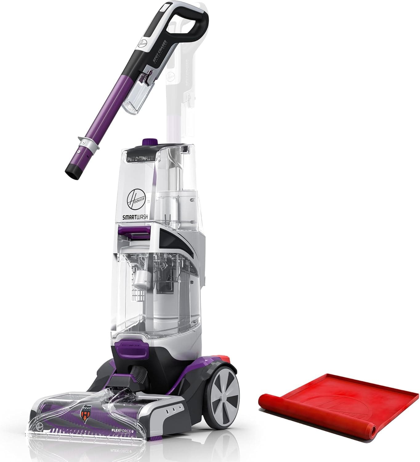 Hoover SmartWash Pet Cleaner with Spot Chaser Wand and Storage Mat | Automatic Cleaning & Dry Technology, Auto Mix, Deep Carpet Shampooer, Use with a Hoover Carpet Cleaner Solution
