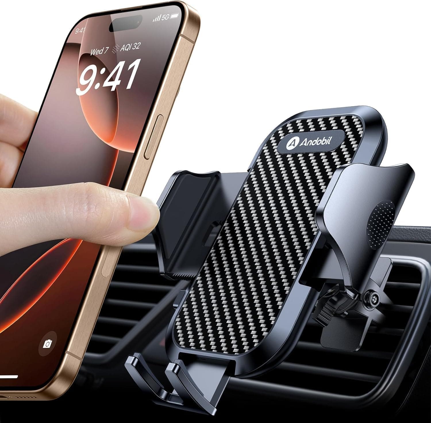 Andobil mejora los soportes para teléfono para la ventilación de tu coche El soporte para teléfono para coche más resistente