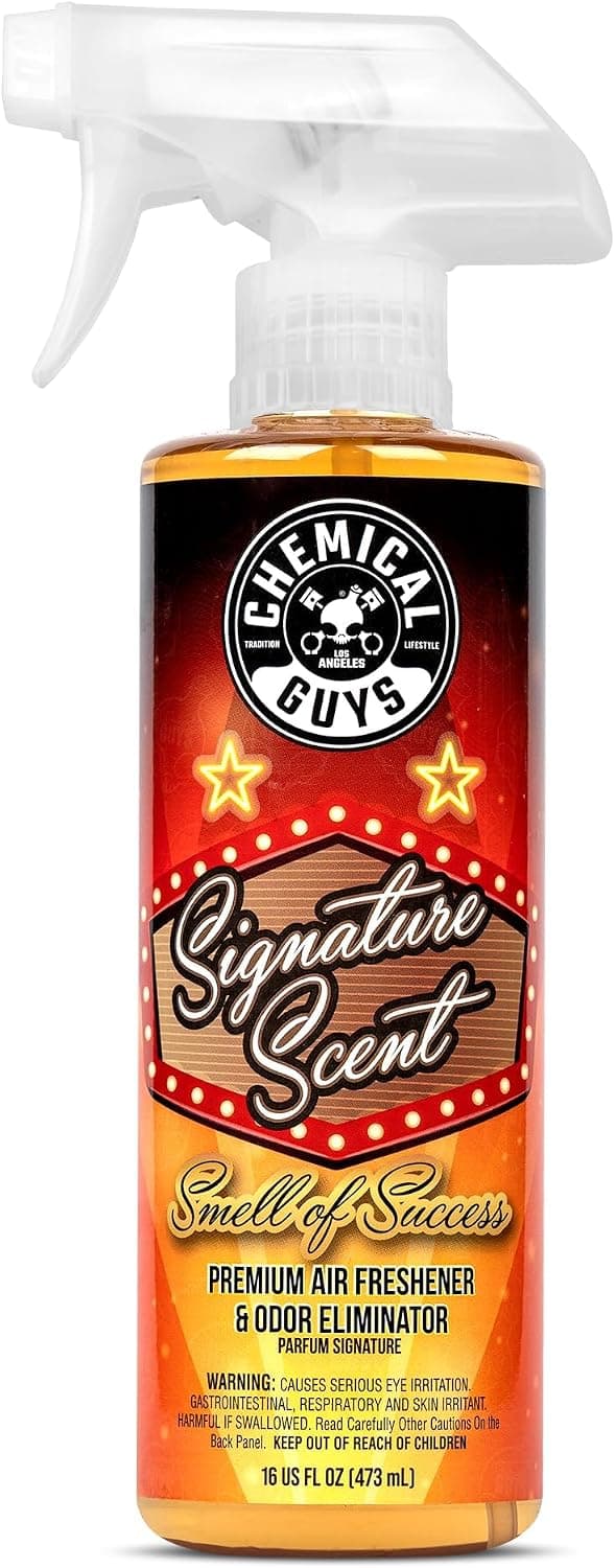 Olor distintivo de Chemical Guys Olor de éxito Ambientador premium, 16 oz | Eliminador de olores para automóviles, camiones, SUV, motocicletas, hogar y oficina, ideal para vehículos recreativos