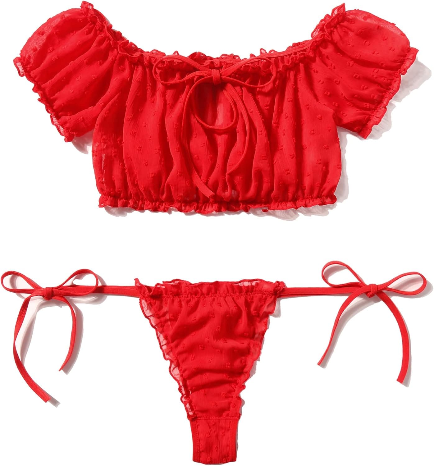 Avidlove Conjunto de lencería sexy de 2 piezas para mujer