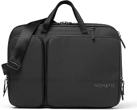 NOMATIC Laptop Bag For Men And Women - Work Bag - Messenger Bags | Expandable 11L-13.5L, Fits 16" Laptop, Tech Storage, Water-Resistant, Travel Ready, RFID-Lined Pocket, Detachable Strap