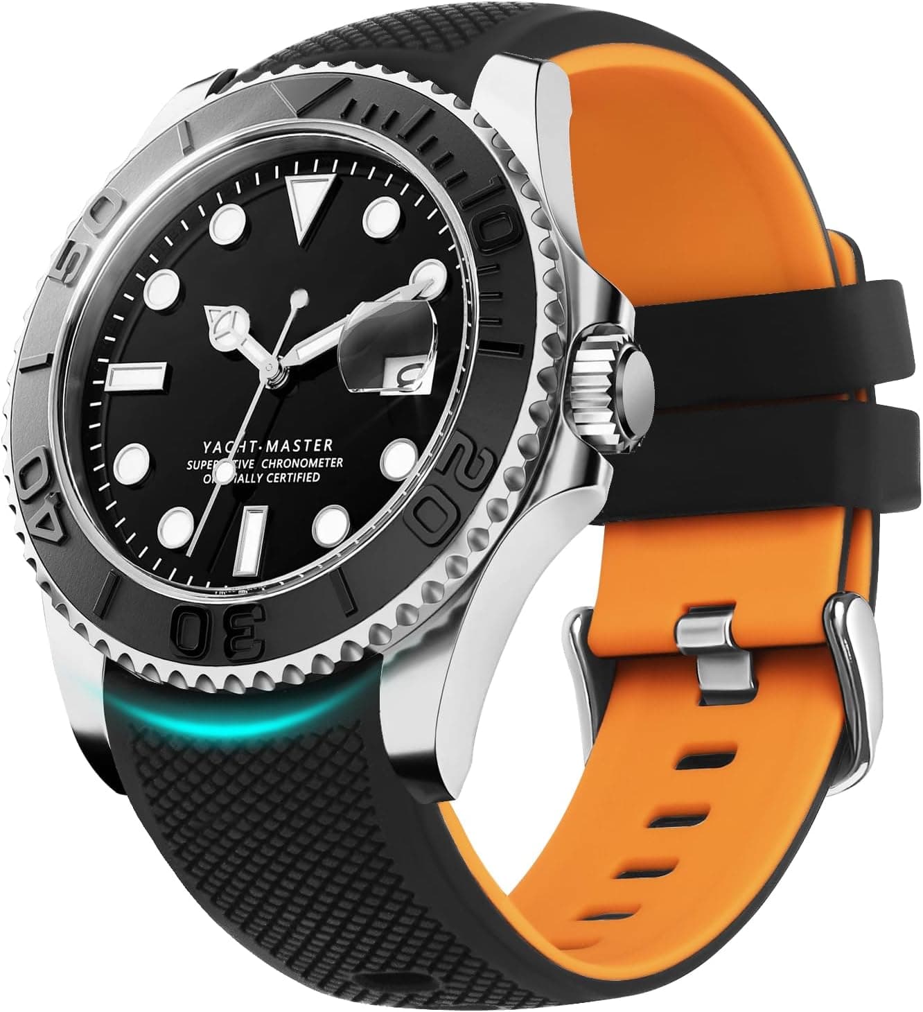 Fullmosa 22 mm 20 mm 24 mm Correas de reloj de silicona sin espacios Compatible con Samsung Galaxy Watch 7 6 5 4 3,Galaxy Watch 46 mm 42 mm,Garmin