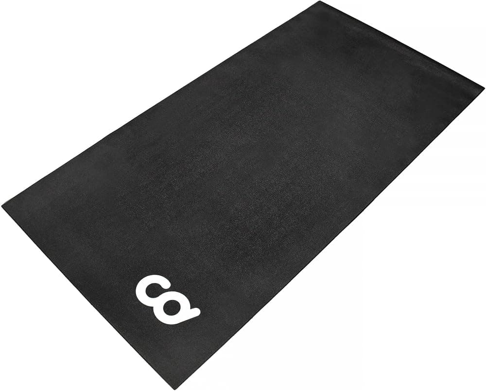 Tapete para Entrenador de Bicicletas - Compatible con Ejercicios en Interiores Bicicleta Estacionaria Cinta de Correr Elíptica Impermeable Equipo para Pisos de Gimnasio - Ciclo de Interior Paso a Paso - Suave 30" x 60" (76 x 153cm)
