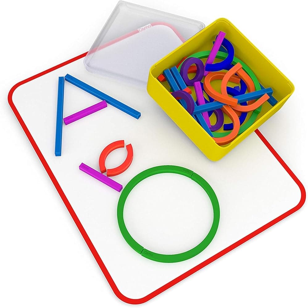Little Genius Sticks & Rings, 3-5 años, formación de letras iPad/Fire | Se requiere base Osmo (se vende por separado). 2 juegos imaginativos para la formación de letras, habilidades motoras finas y creatividad, 3-5 años