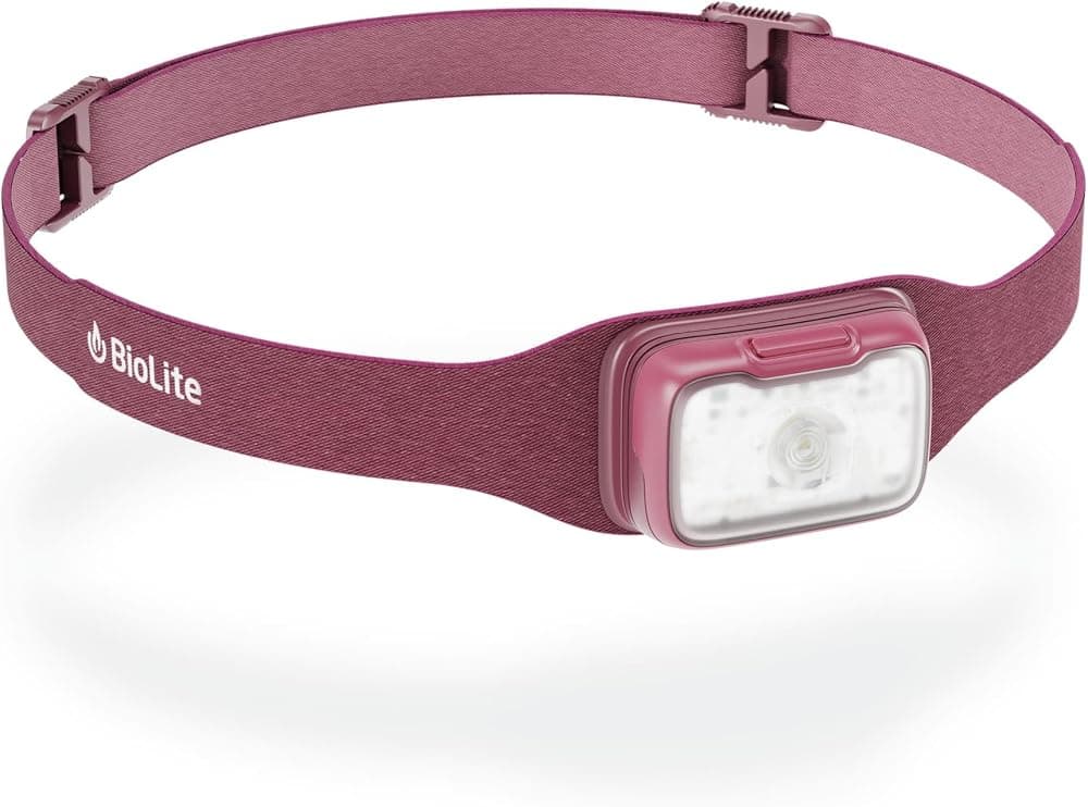 Linterna frontal BioLite Range 300, resistente al agua, USB-C, haz de 300 L y 75 m - Wild Fig | Carga rápida, tiempo de ejecución de 100 horas, agregue 1 hora de luz en solo 8 minutos para un impulso rápido