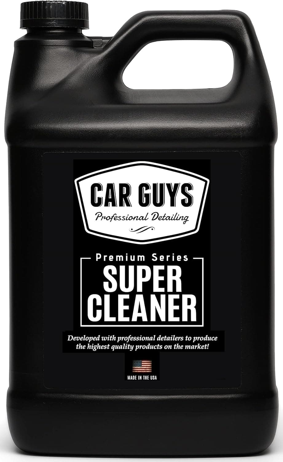 CAR GUYS Super Cleaner Recambio de 1 galón | Limpiador eficaz del interior del coche | Limpiador de asientos de cuero para automóvil | Quitamanchas para alfombras, tapizados, telas y mucho más. | 1 galón (rociador no incluido)