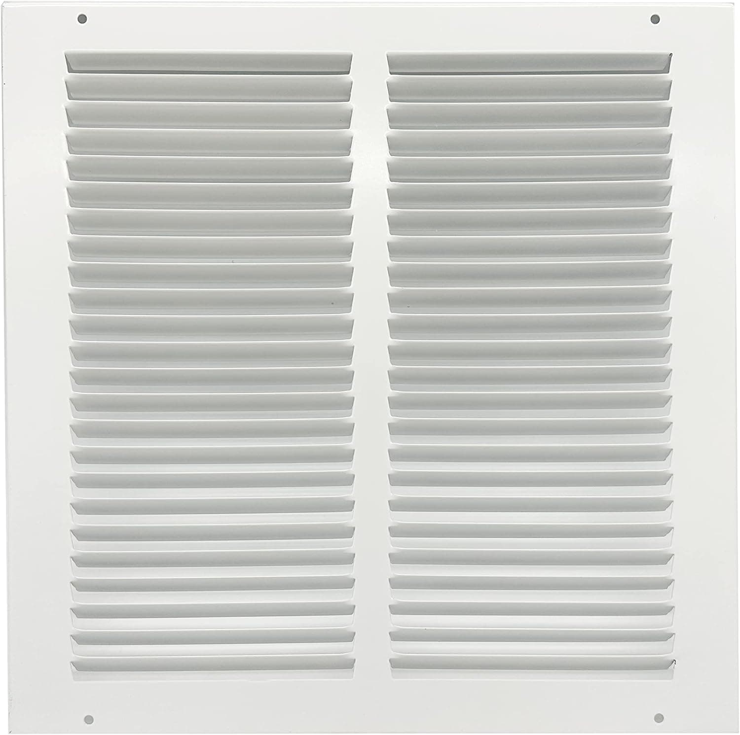 Rocky Mountain Goods Rejilla de retorno de aire para apertura de ventilación de 14" x 6" - Acero resistente - Acabado premium - Incluye tornillos - Diseño de rejilla - Cubierta de ventilación pintable - Blanco mate - Flujo de aire constante