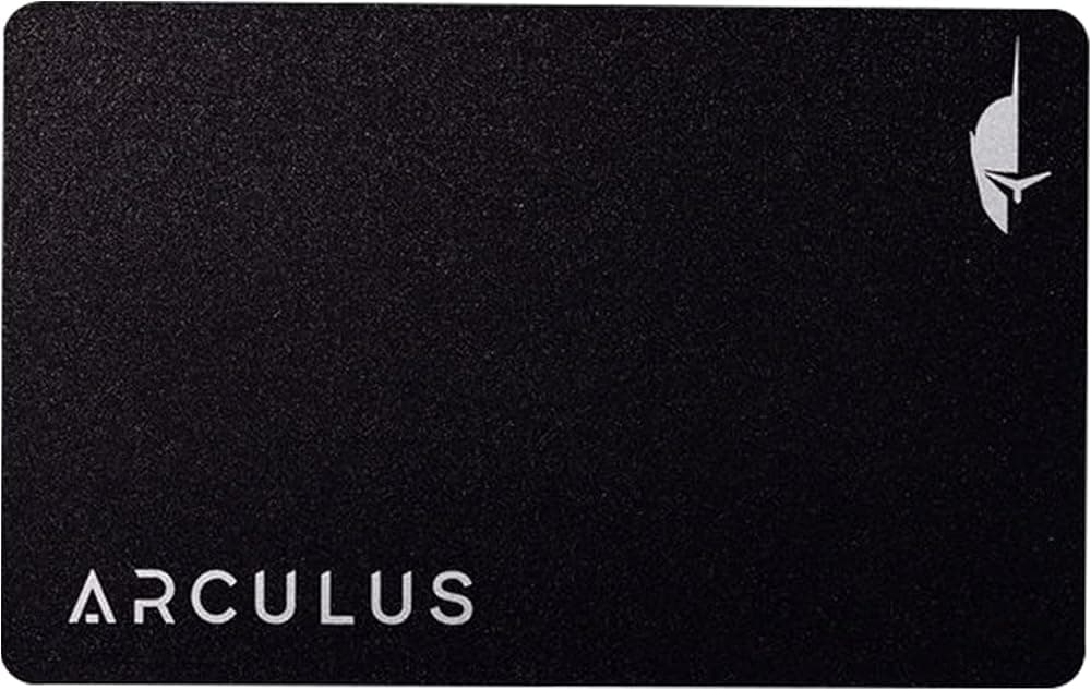 Arculus Crypto Cold Storage Wallet, Secure Bitcoin Wallet, admite el 95% de la capitalización del mercado de criptomonedas, autenticación de 3 factores, negro