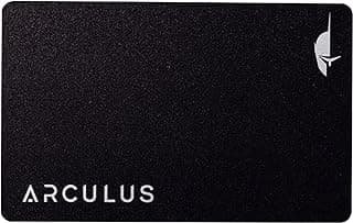 Arculus Crypto Cold Storage Wallet, Secure Bitcoin Wallet, admite el 95% de la capitalización del mercado de criptomonedas, autenticación de 3 factores, negro