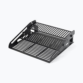 On-Stage SR5 Synth Rack (soporte para teclado de escritorio, pedalera y mini rack, tres niveles, admite mini sintetizadores, efectos de pedal, cajas de ritmos, mezcladores pequeños, 2U de equipo de rack, acero, negro, con bolsa) | Tres niveles. Capacidad para mini sintetizadores, pedales de efectos, cajas de ritmos, mezcladores pequeños, 2U de equipo de rack, acero, negro, con bolsa