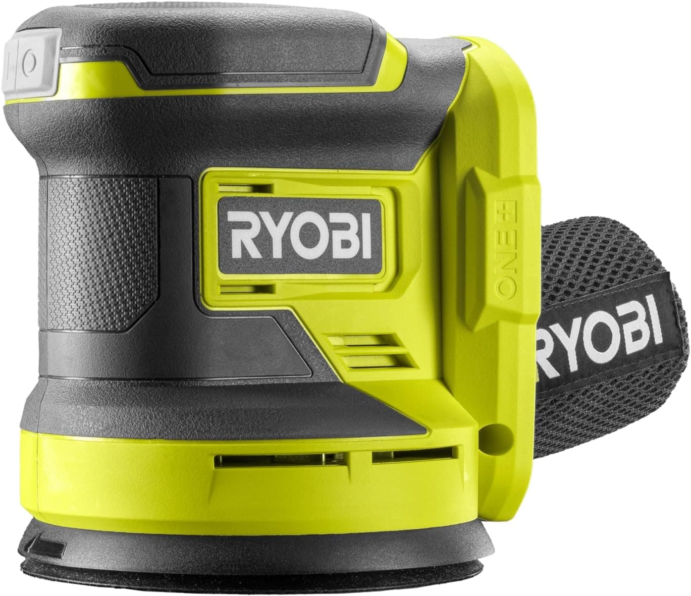 RYOBI - Lijadora excéntrica ONE de 18 voltios - 125 mm - 3 abrasivos - RROS18-0