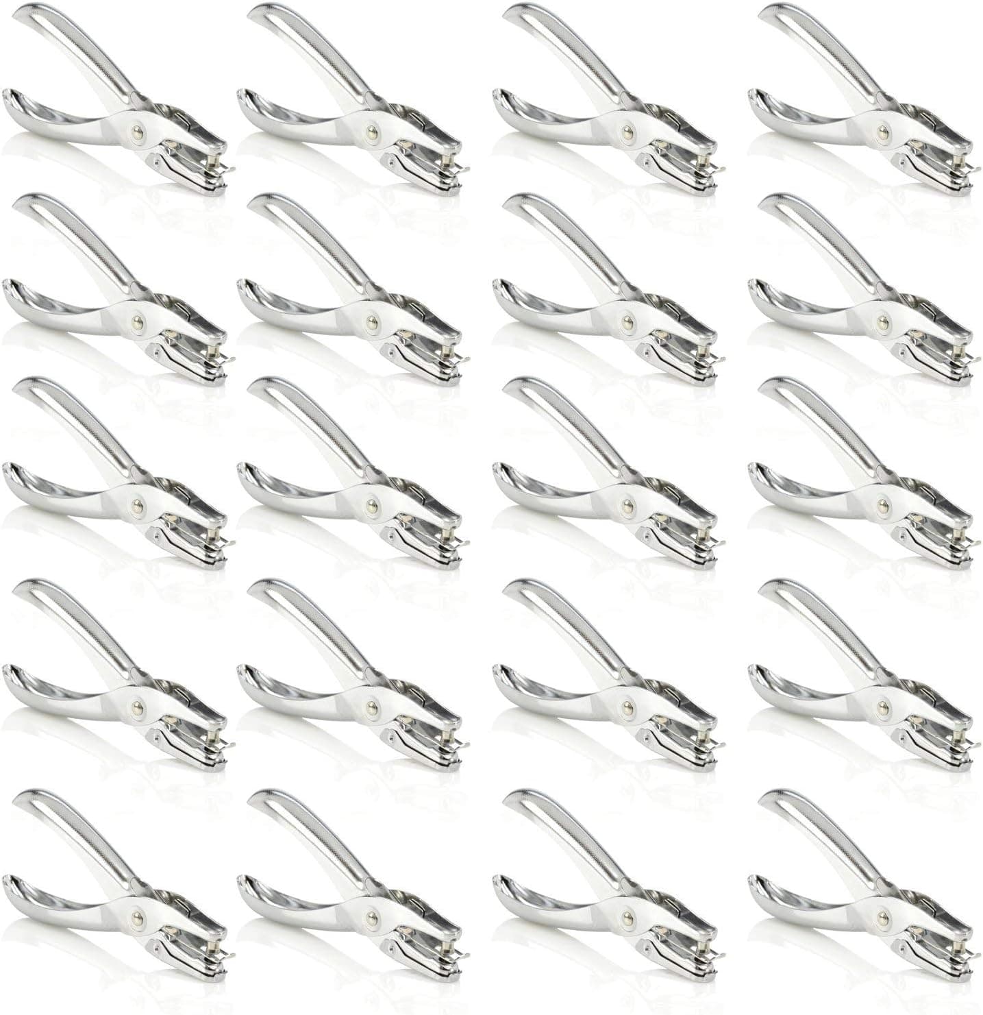 Swingline 74005 - Perforadora de 1 agujero, perforadora, capacidad para 5 hojas, clásica, cromada, paquete de 20