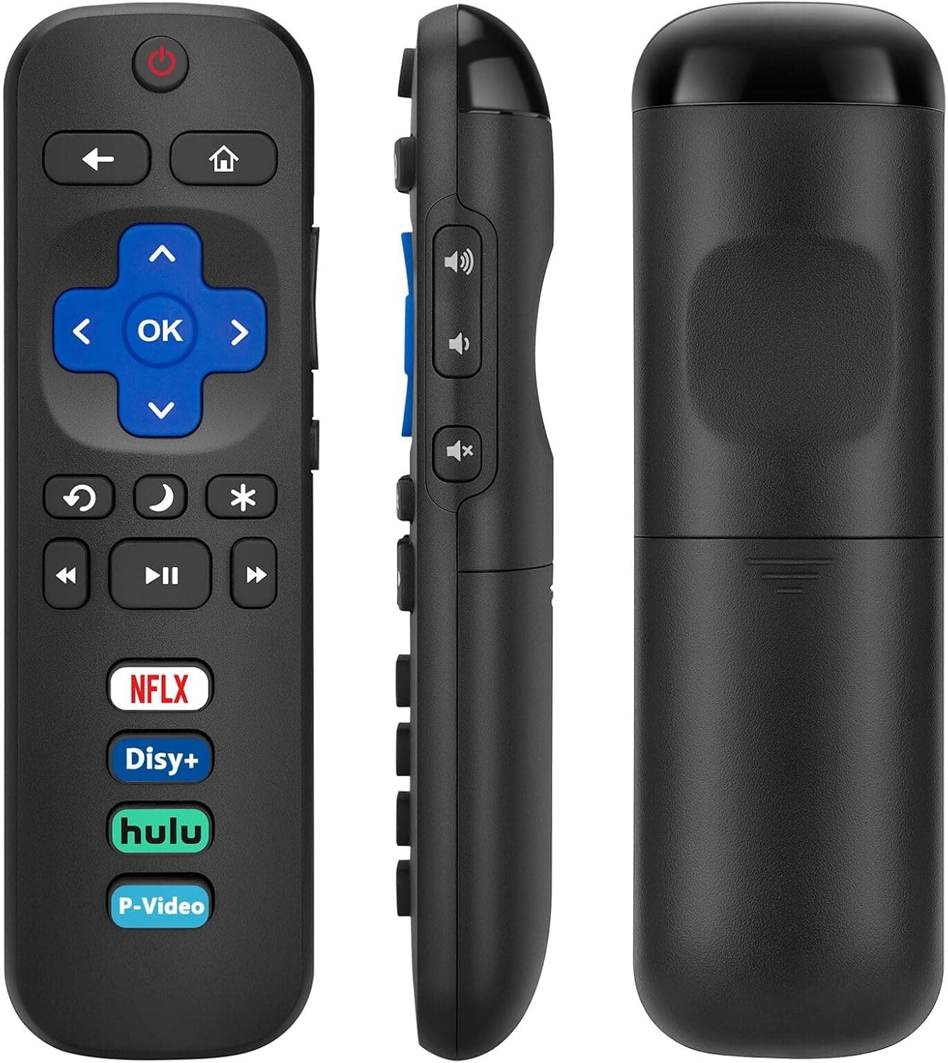 Replacement RC280 for TCL-Roku-TV-Remote-Control, RC282 for Roku-TV-Remote | Universal Remote for Roku Ruko Ruku TCL/Hisense/Onn/Sharp/Philips TV, 4 Shortcuts, No Setup Required, Wide Compatibility