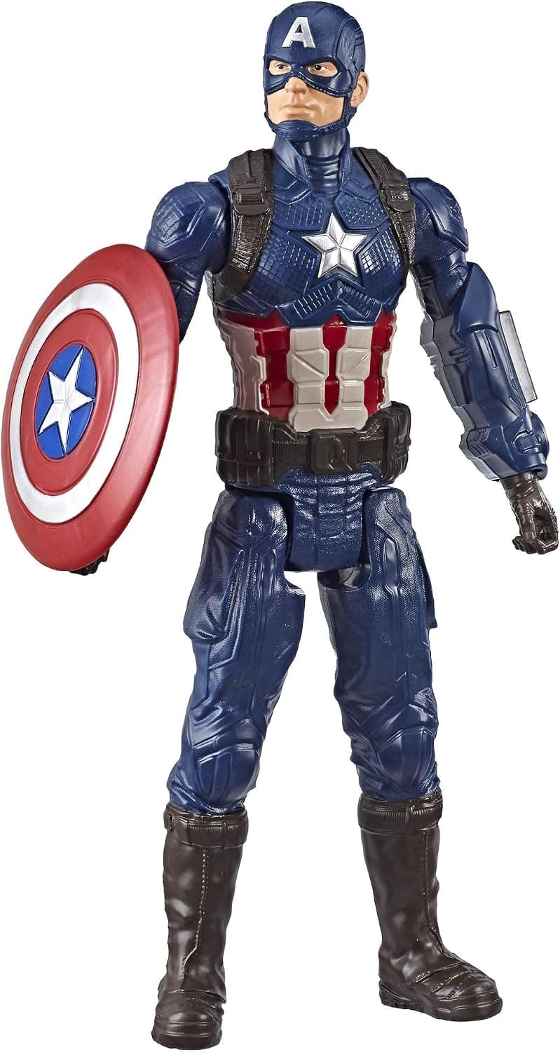 Marvel Avengers: Endgame Titan Hero Series Capitán América Figura de acción de superhéroe a escala de 12 pulgadas con puerto Titan Hero Power Fx