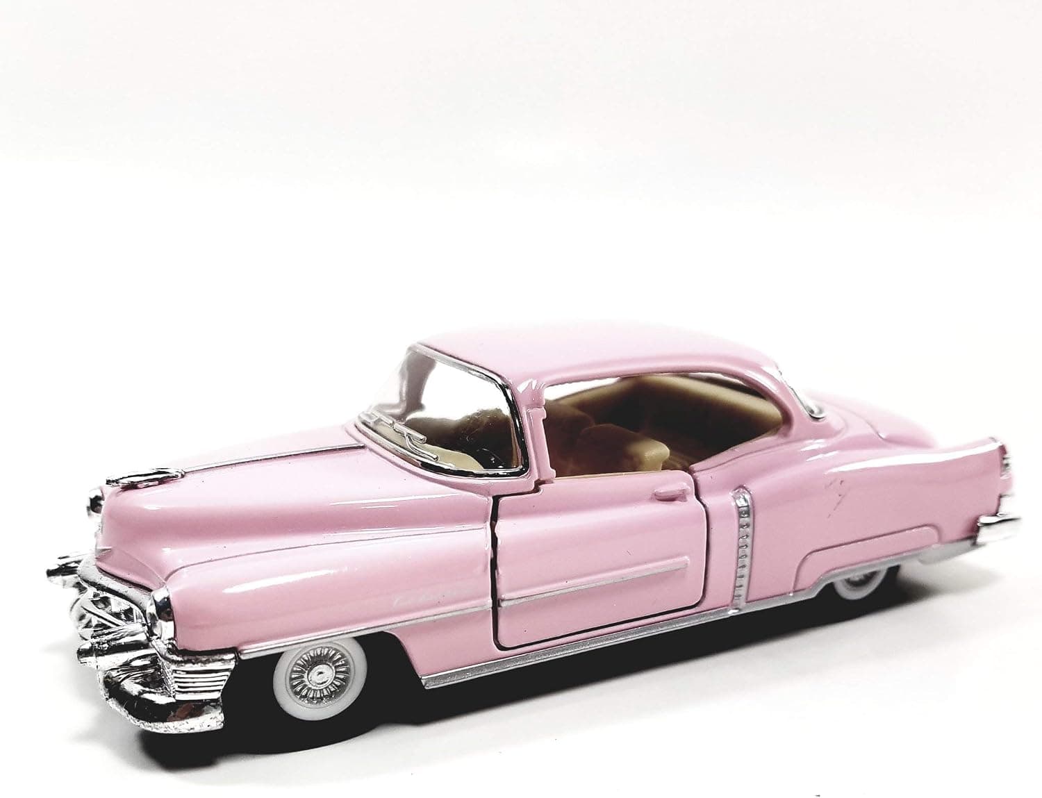 KiNSMART 1953 Cadillac Series 62 Algodón de Azúcar Rosa 5 pulgadas 1:43 O Escala Die Cast Metal Modelo Juguete Clásico Ventage Car