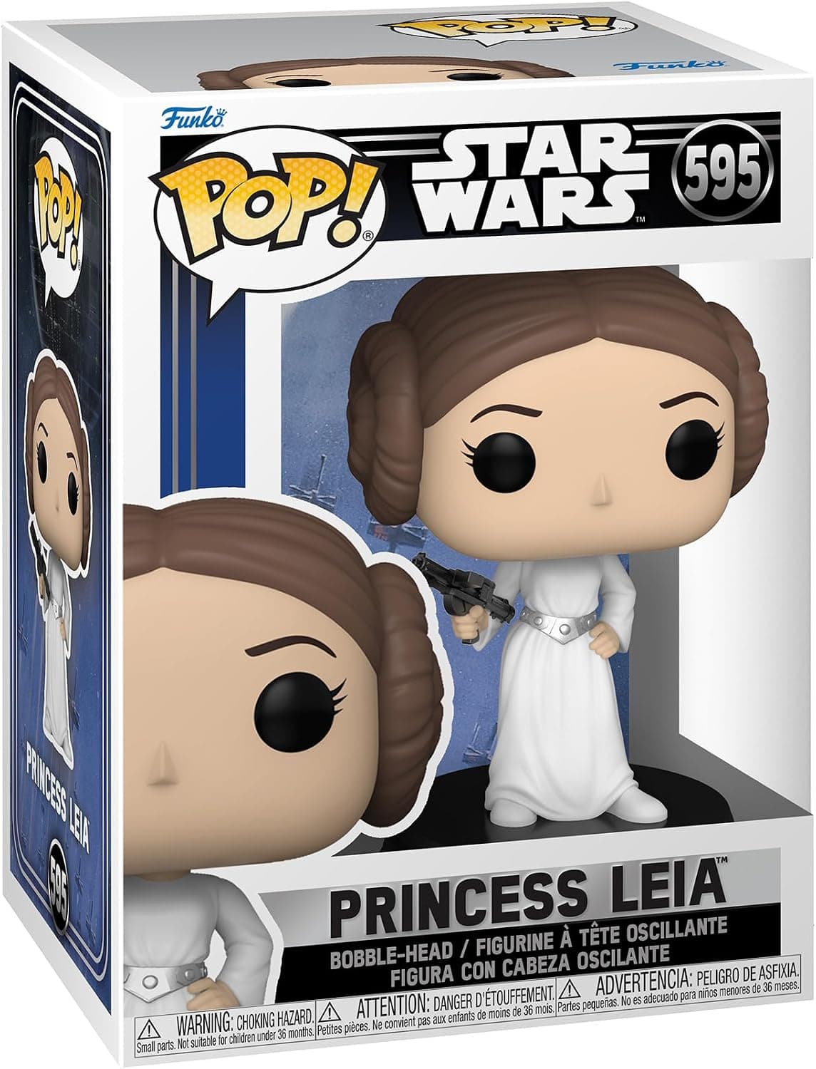 ¡Funko POP! Star Wars: Princesa Leia | Mercancía oficial de ciencia ficción - Figura de vinilo coleccionable para exhibición en estante - Idea de regalo de cumpleaños para fanáticos y coleccionistas
