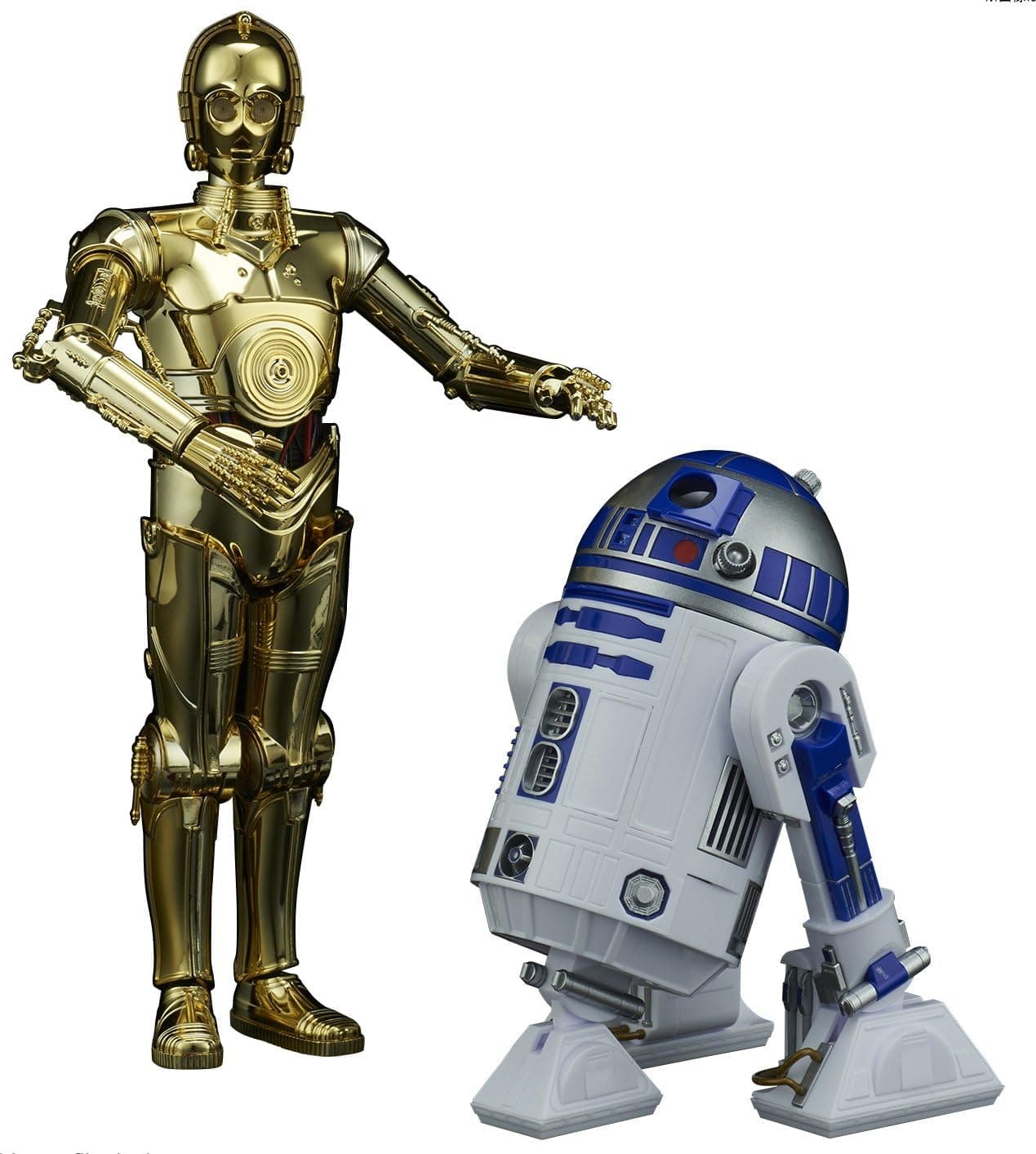 Bandai Hobby Star Wars Character Line C-3PO & R2-D2 "Star Wars" 1/12, White (BAN223297)