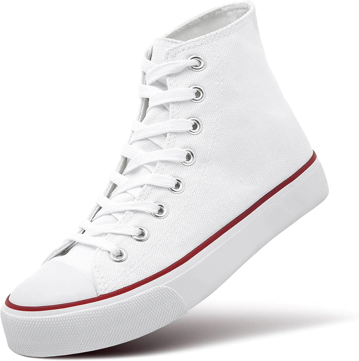 Zapatillas de deporte de lona para mujer con cordones y cordones casuales