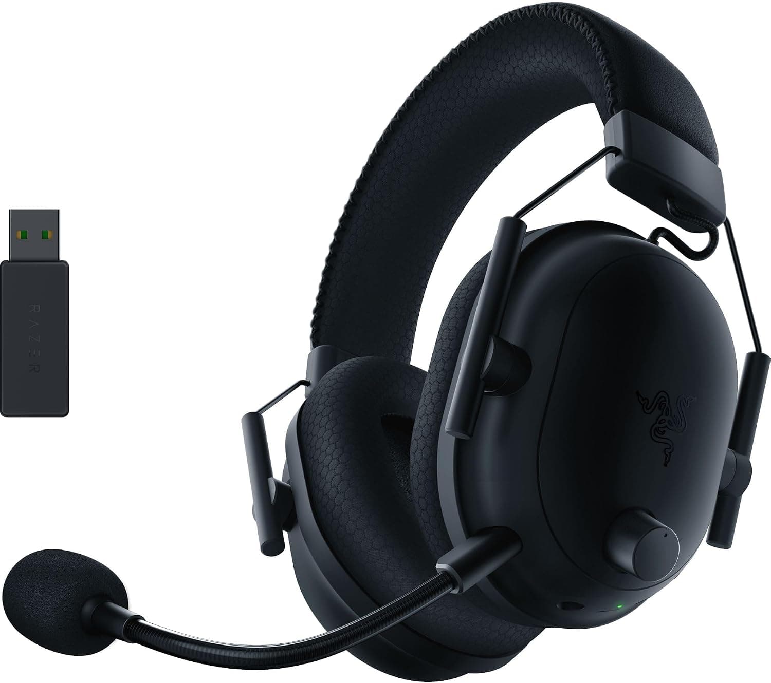 Razer BlackShark V2 Pro Auriculares inalámbricos para juegos: Sonido envolvente espacial THX 7.1 - Controladores de 50 mm - Micrófono desmontable - para PC, PS5, PS4, Switch, negro