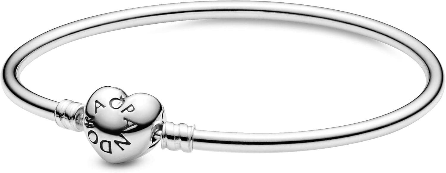 Brazalete Pandora con cierre con logo de corazón