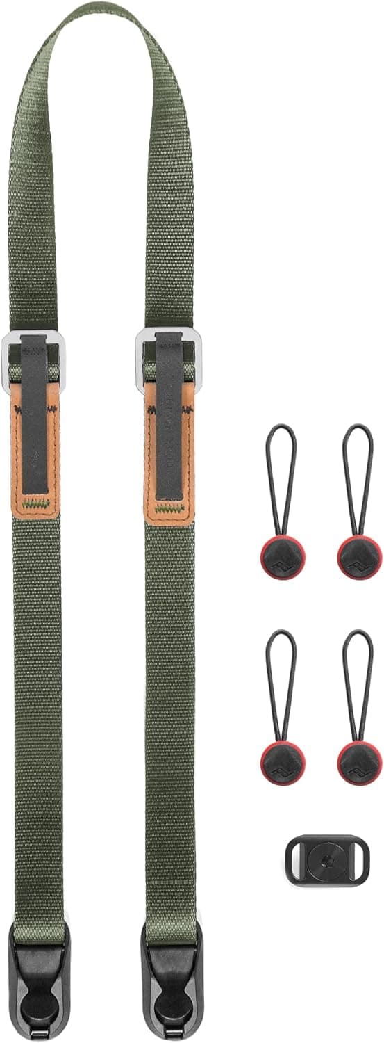 Correa para cámara Peak Design Leash: configurable como cabestrillo, correa para el cuello, para el hombro o correa de seguridad, ajustable, compacta
